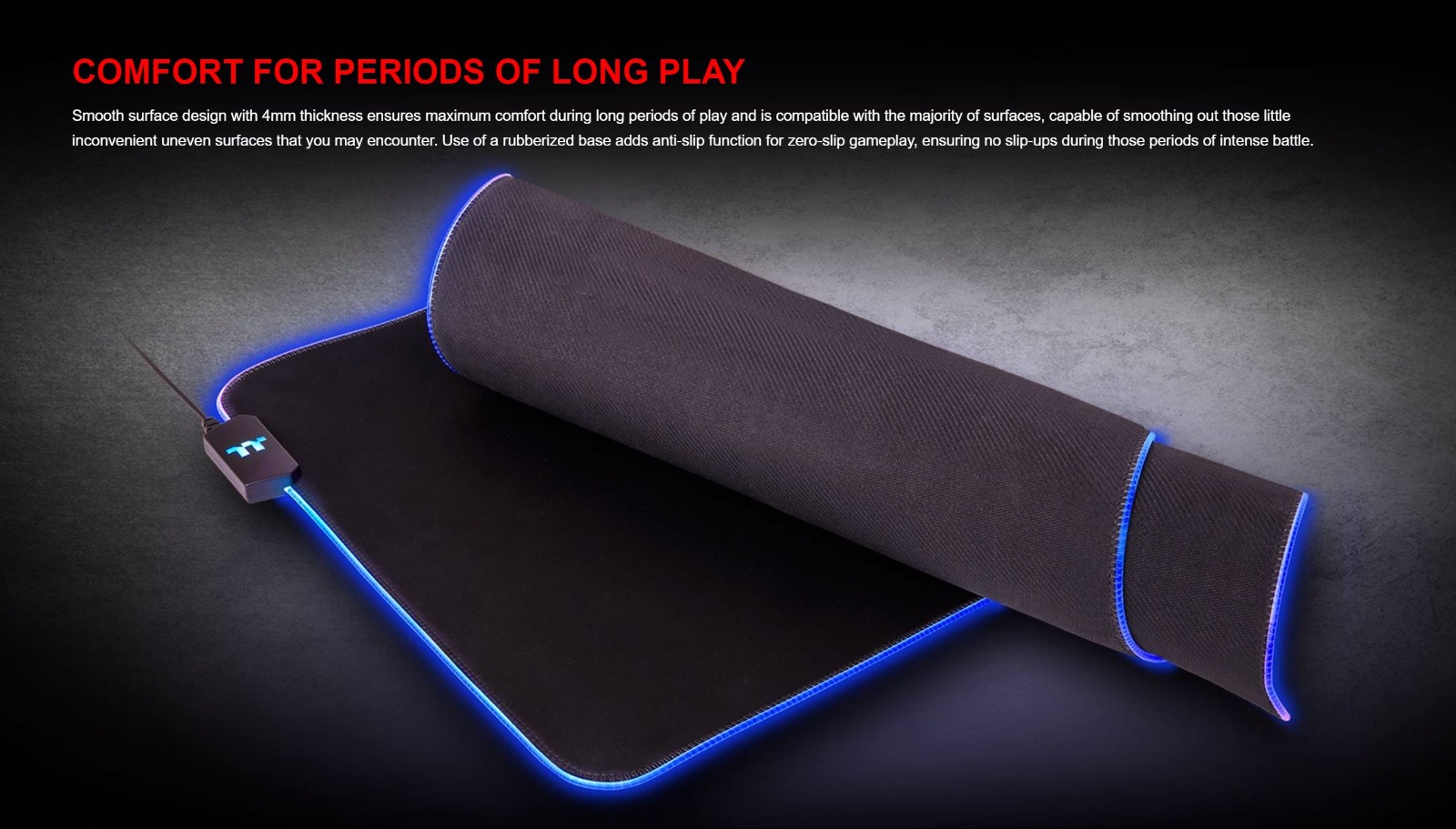 Thermaltake Level 20 RGB Extended Gaming Mouse Pad (GMP-LVT-RGBSXS-01)