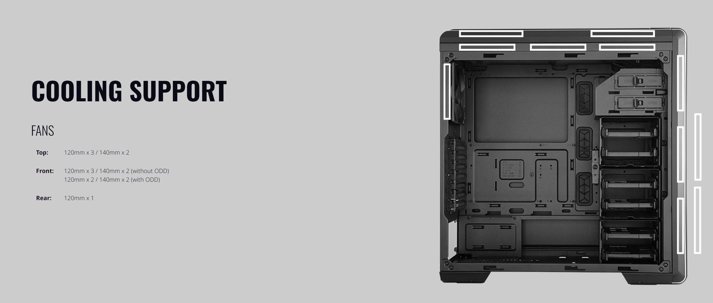 Cooler Master MasterBox CM694 Tempered Glass Mesh Front Panel (MCB-CM694-KG5N-S00)