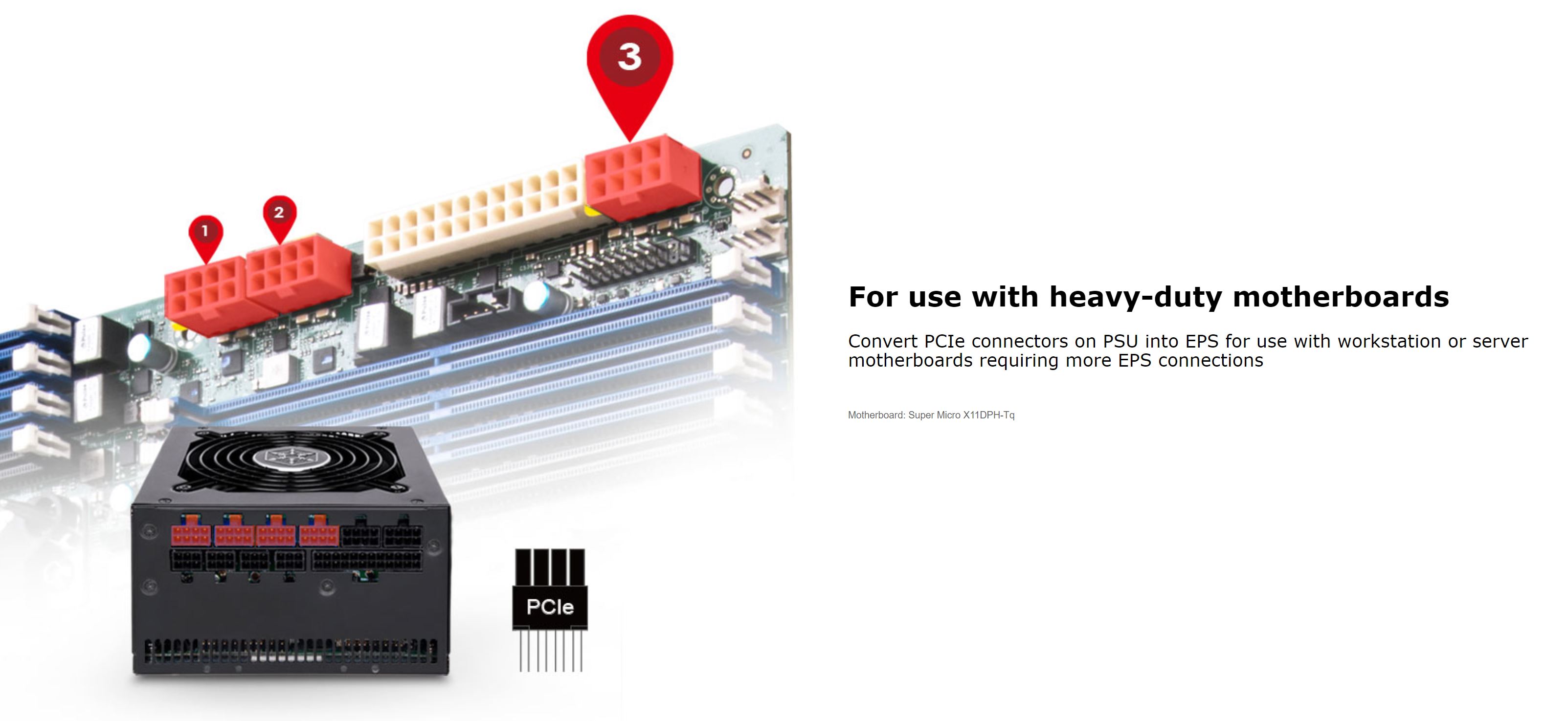 Silverstone PP11 Bi-Directional PCIE and EPS Adapter Power Cable (SST-PP11)