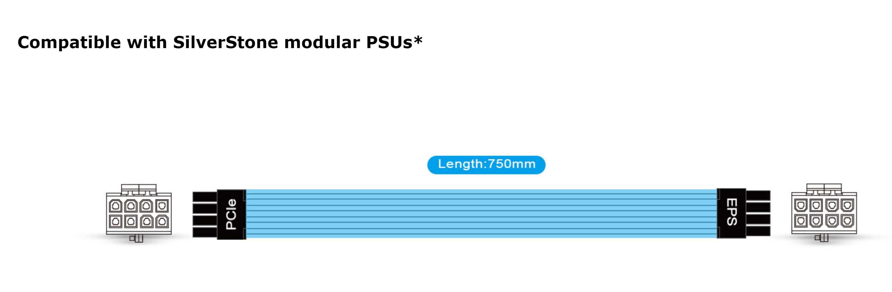 Silverstone PP11 Bi-Directional PCIE and EPS Adapter Power Cable (SST-PP11)