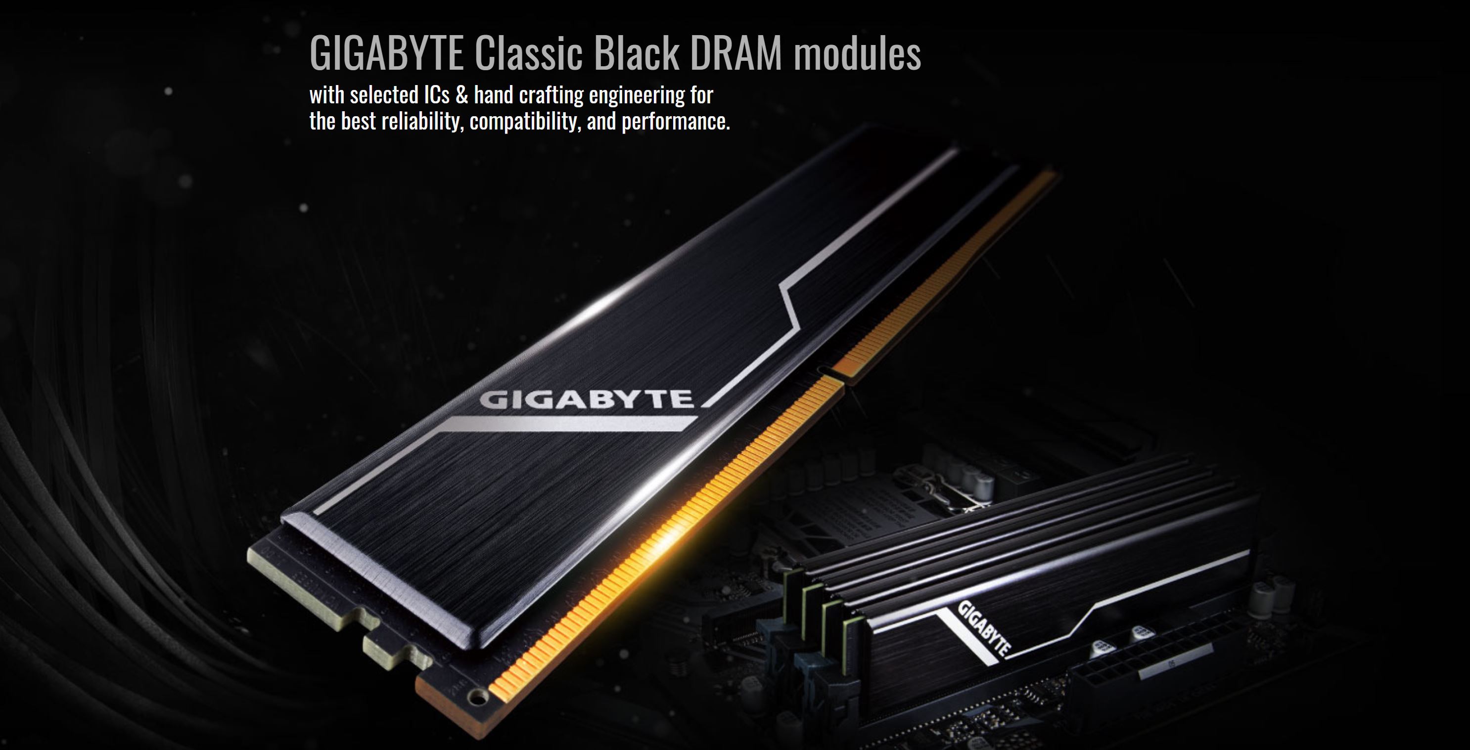 Gigabyte 16GB (2x8GB) GP-GR26C16S8K2HU416 2666MHz DDR4 RAM - Black