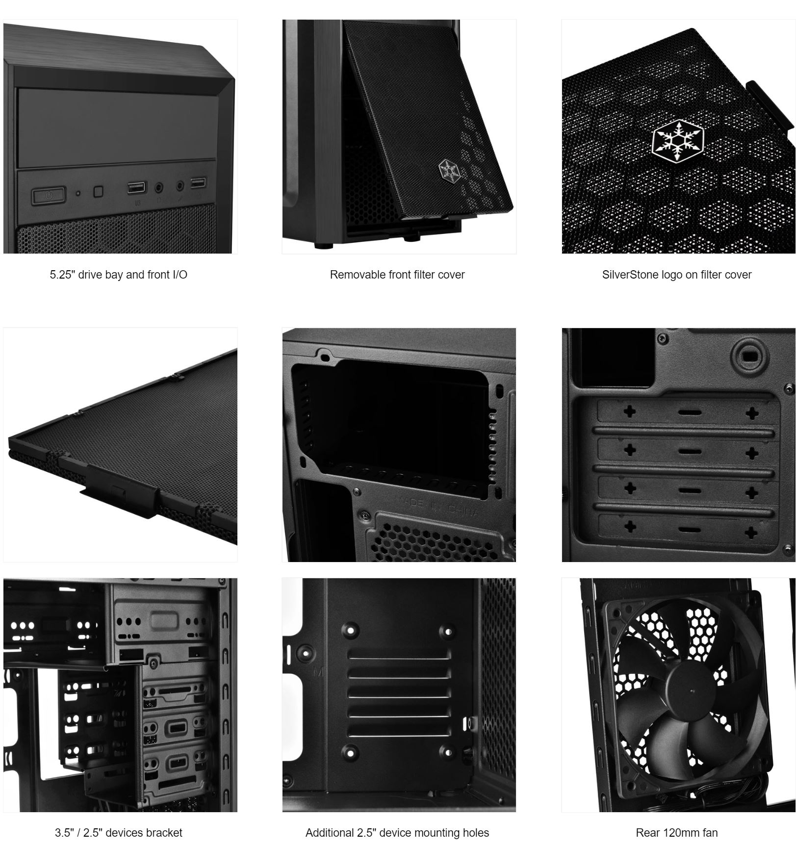 Silverstone PS16B Precision Mini Tower mATX Case (SST-PS16B)