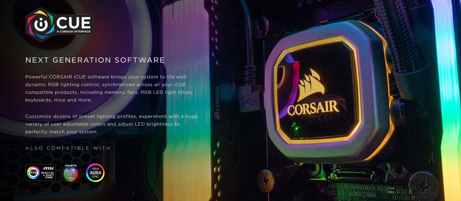 Corsair Vengeance RGB Pro 16GB (2x8GB) 3000MHz DDR4 RAM (CMW16GX4M2D3000C16)