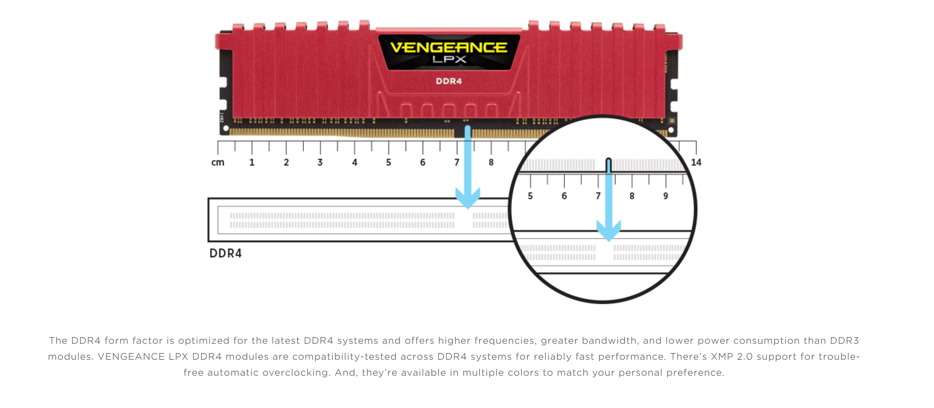 Corsair Vengeance LPX 16GB (2x8GB) 3200MHz DDR4 RAM - Black (CMK16GX4M2Z3200C16)