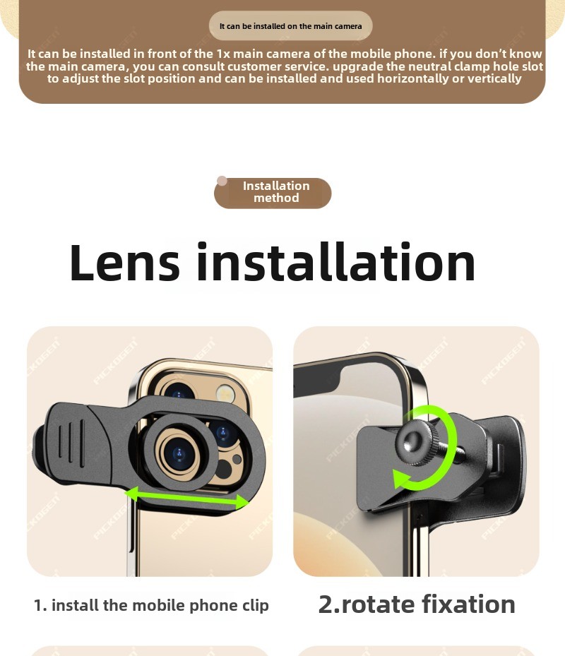 Phone Lens Kit External Phone Camera Lens Set with 18X Telephoto Lens for iPhone 16/15/14/13/12/11/X