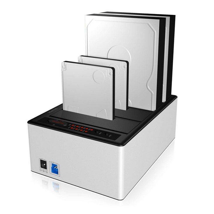 ICY BOX (IB-141CL-U3) Docking/Clone Station (4-Bay, HDD, SATA, USB 3.0)