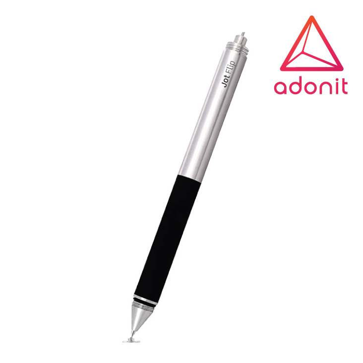 Adonit Jot Flip Stylus with Dampening Tip and Pen Black