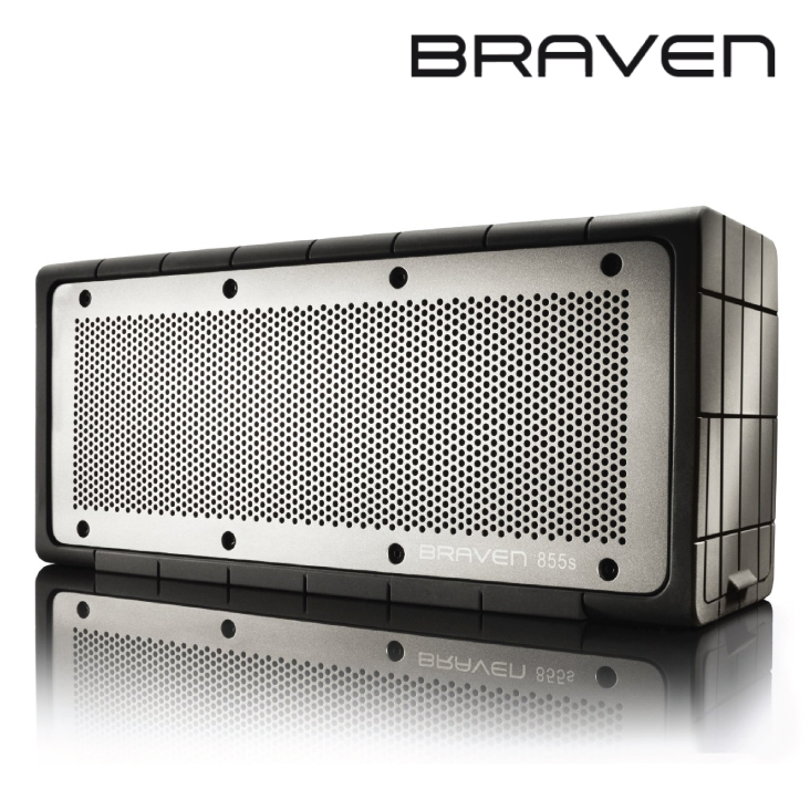 Braven 855s Waterproof Portable Wireless Speaker 4400mA battery - Black