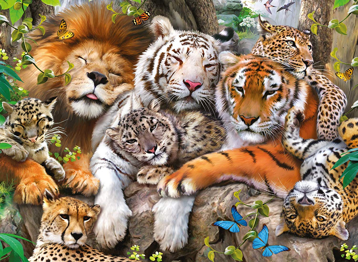 Ravensburger Big Cat Nap Puzzle 200pc