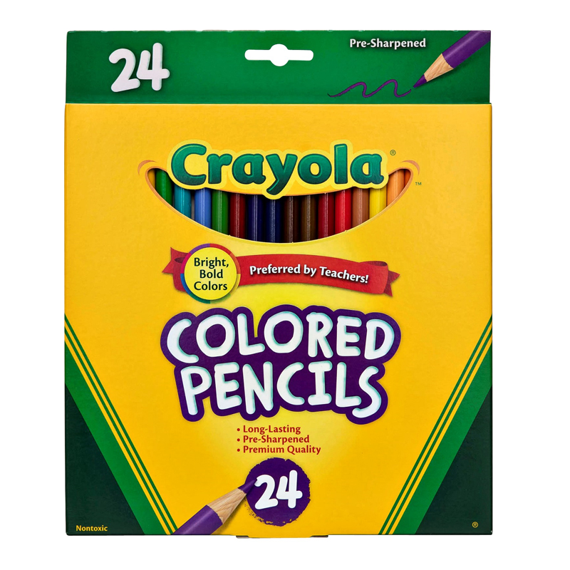 Crayola 24 Full Size Colored Pencils