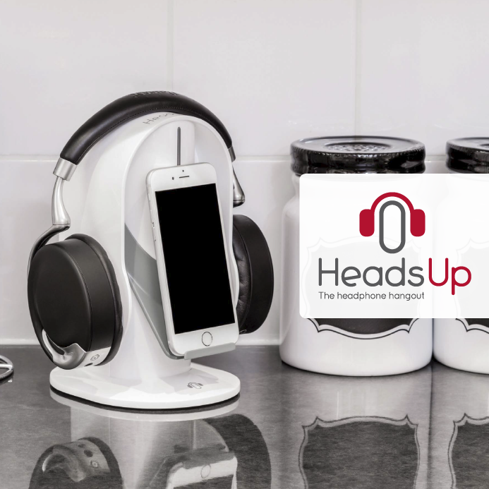 HeadsUp Premium Headphone Floorstand - Chrome