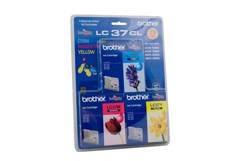 Brother Cyan/Yellow/Magenta Colour Value Pack - 3 Pack (LC-37CL3PK)