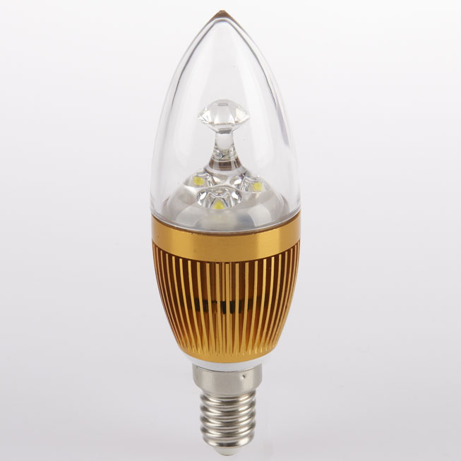 LED Candle Light Pointed 3W Warm White 3000K