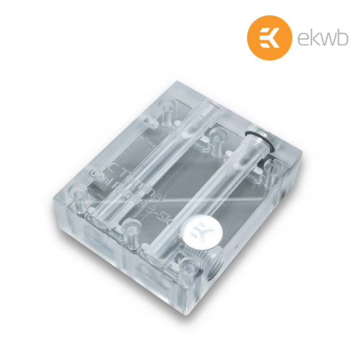EK-FC Terminal DUAL Parallel 3-Slot - Plexi