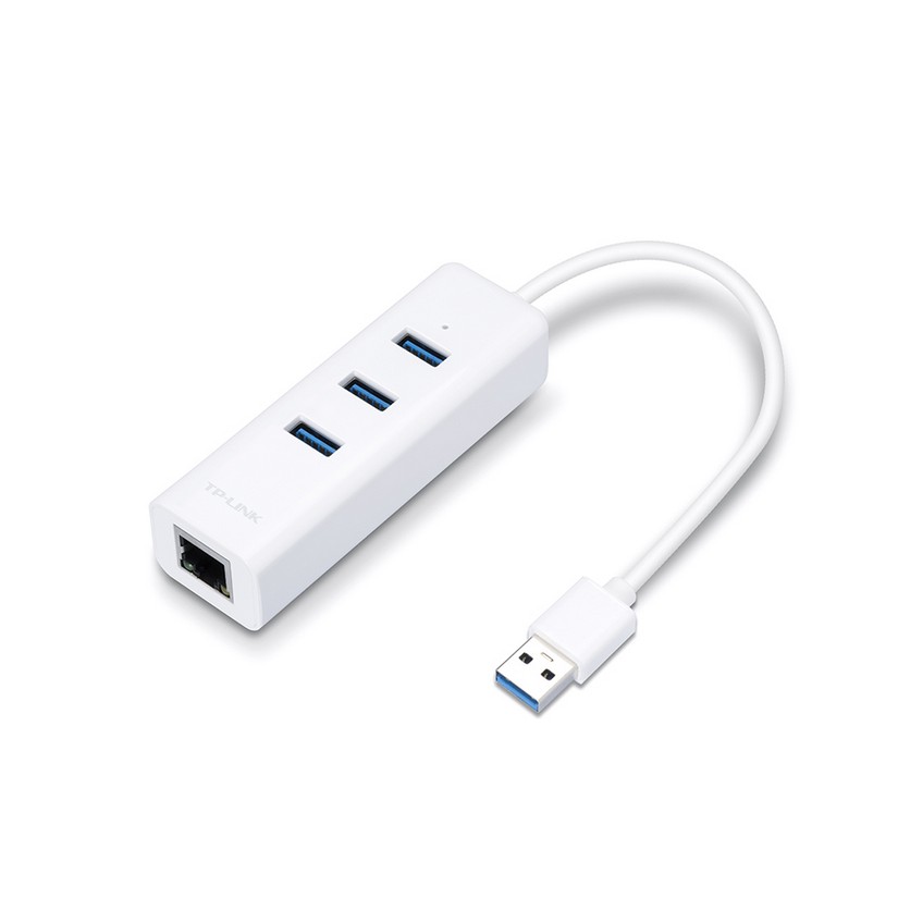 TP-Link USB 3.0 3-Port Hub & Gigabit Ethernet Adapter 2 in 1 USB Adapter (UE330)