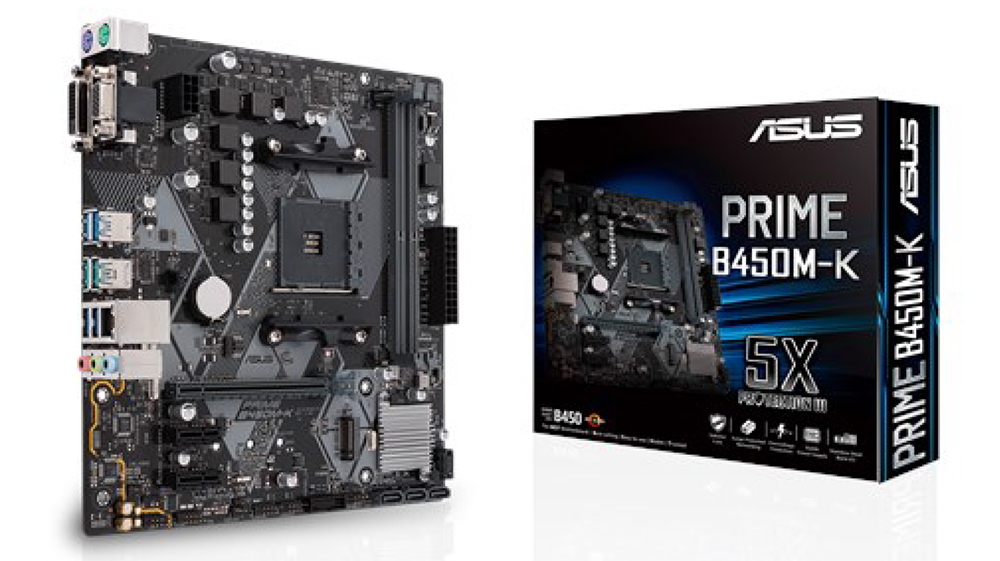 Asus Prime B450M-K mATX Motherboard (PRIME B450M-K)