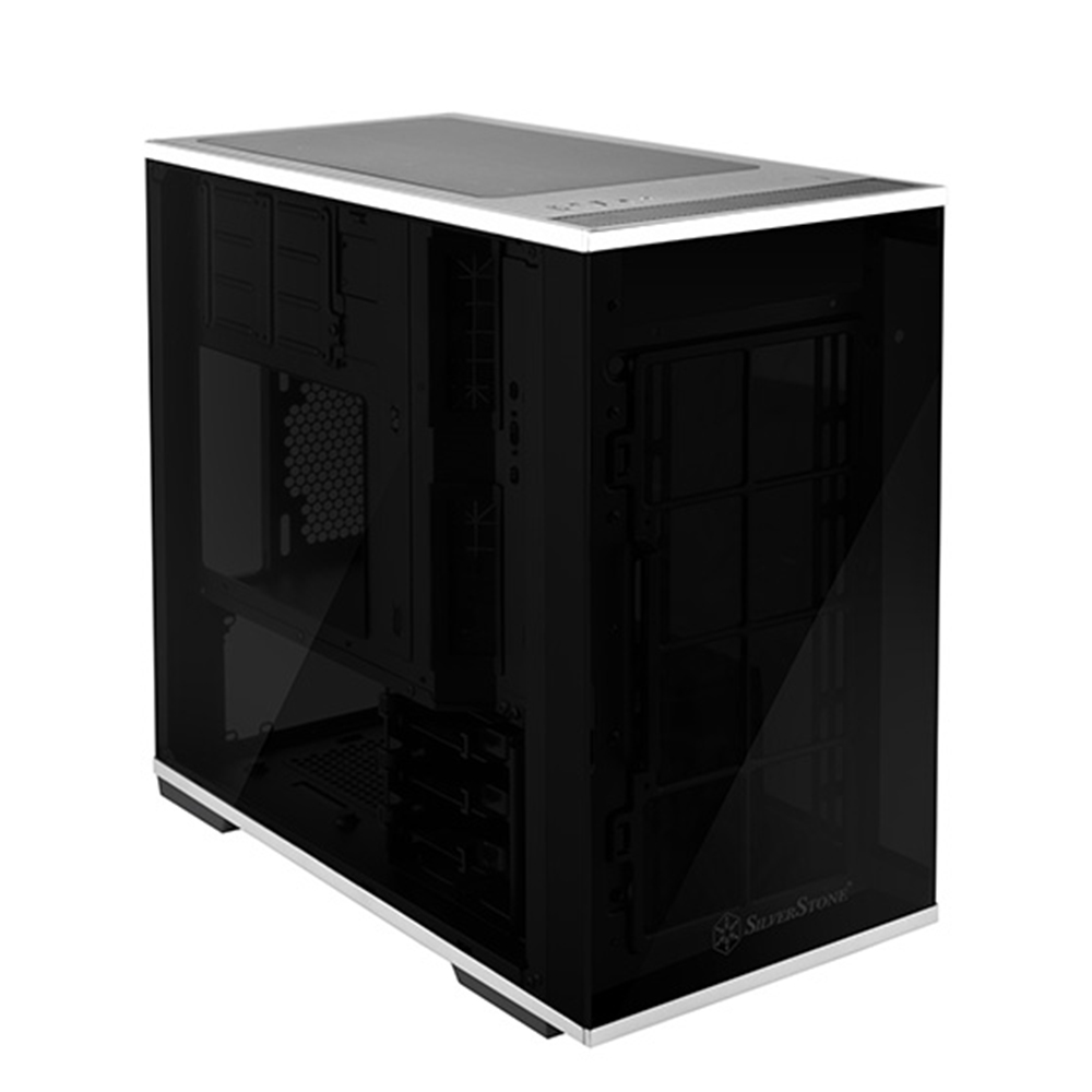 SilverStone Lucid Series LD01 Black Tempered Glass Micro ATX Case (SST-LD01)