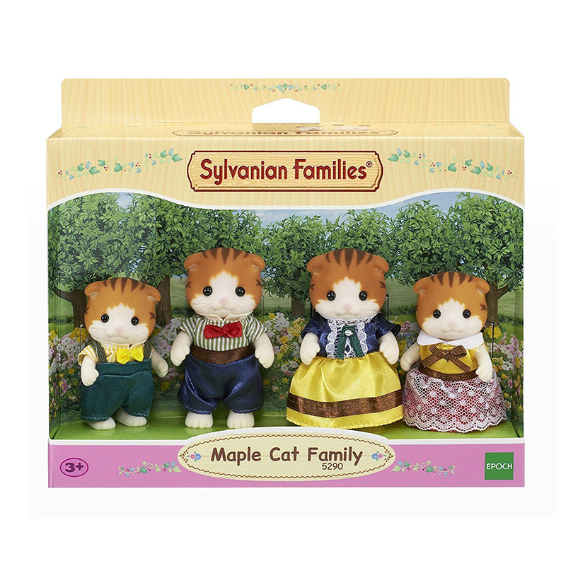 Sylvanian Familes Maple Cat Family