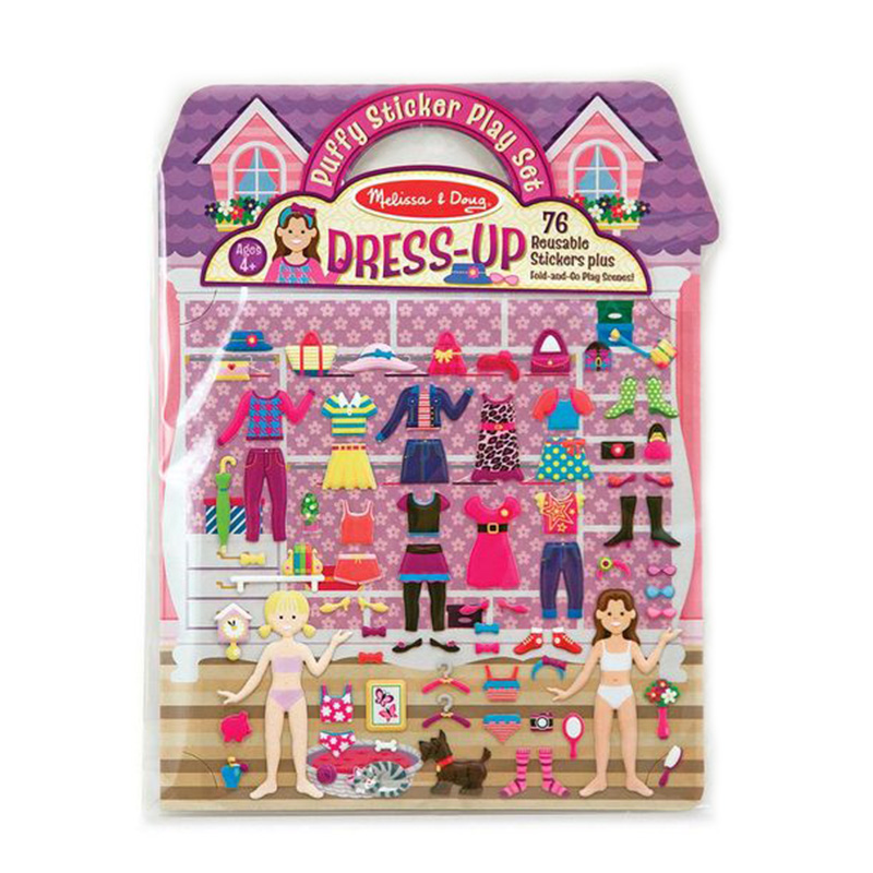 Melissa & Doug Reusable Puffy Sticker Play Set - Dress-Up