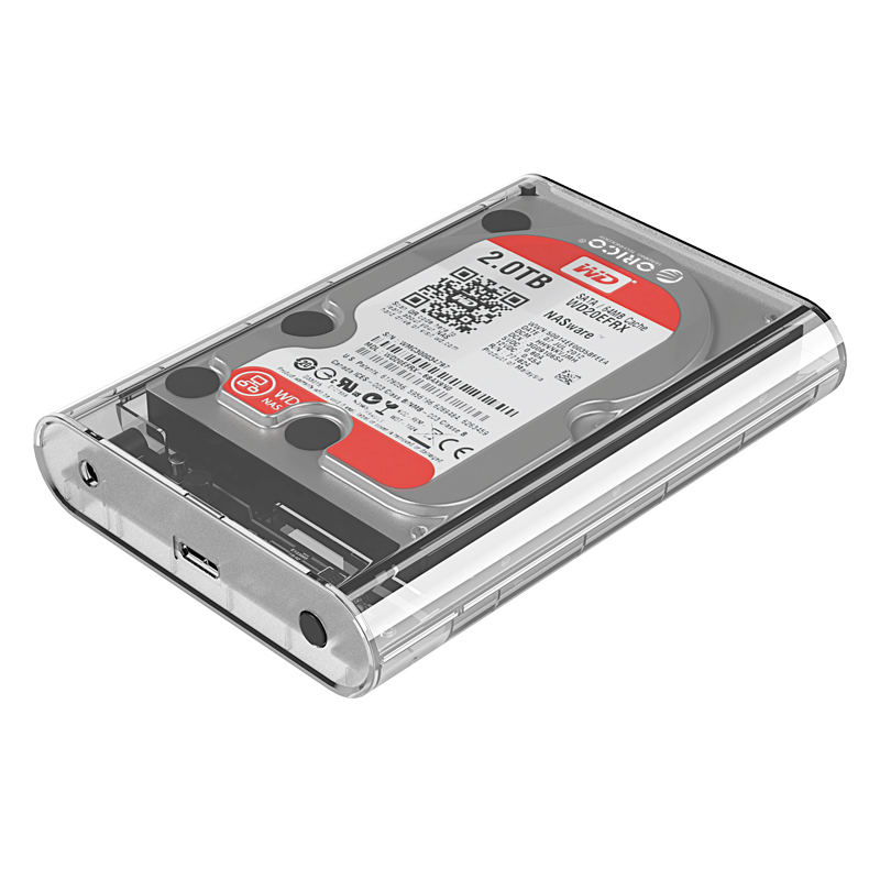 Orico 3.5in Transparent Hard Drive Enclosure