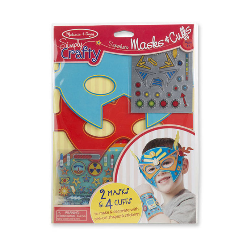 Melissa & Doug Simply Crafty - Superhero Masks & Cuffs