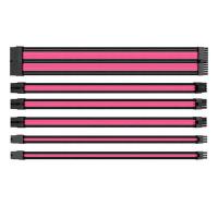 Thermaltake TTMod Sleeved Extension Cable Kit - Pink and Black (AC-046-CN1NAN-A1)