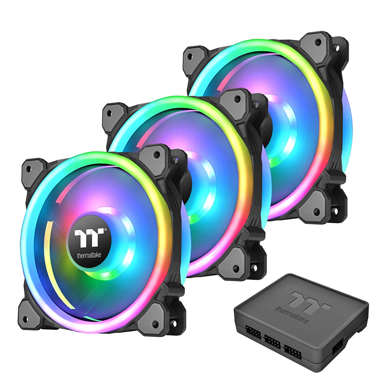 Thermaltake Riing Trio 140mm RGB Fan TT Premium Edition - 3 Fan Pack (CL-F077-PL14SW-A)