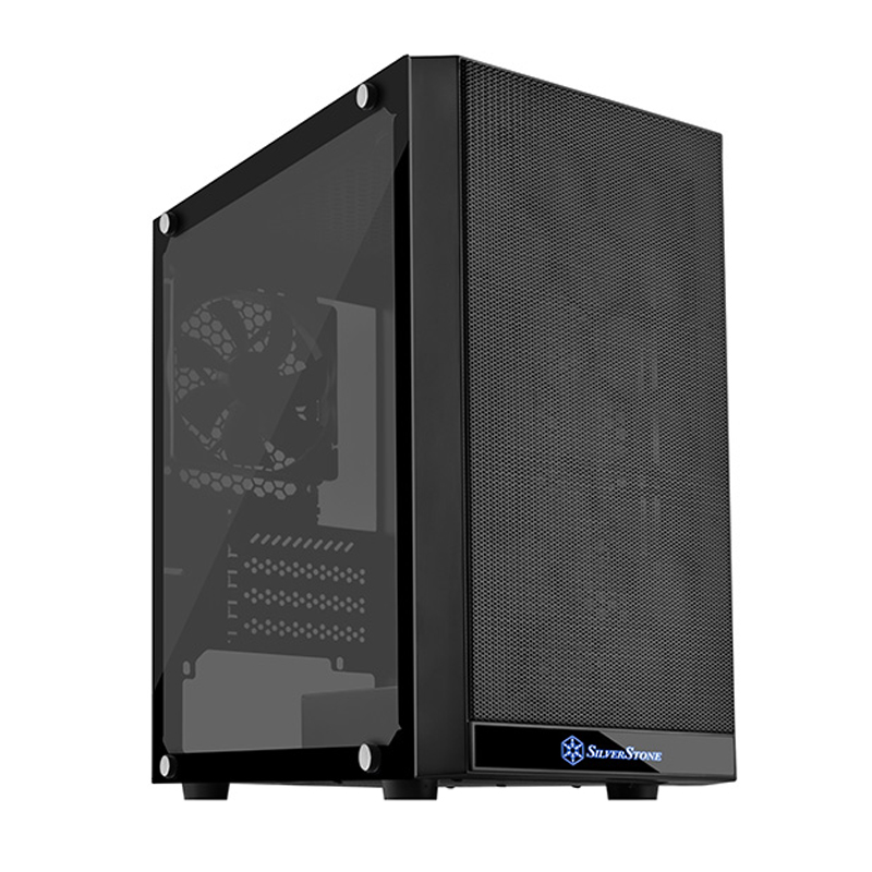 SilverStone PS15B-G Precision Tempered Glass mATX Case - Black (SST-PS15B-G)