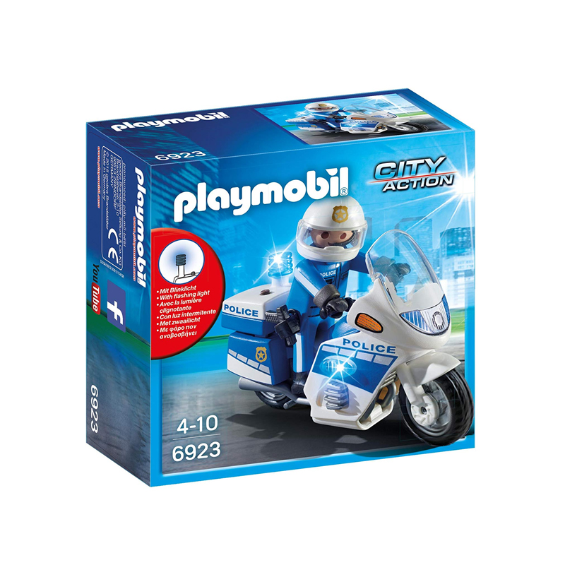 Playmobil Police Bike with LED Light