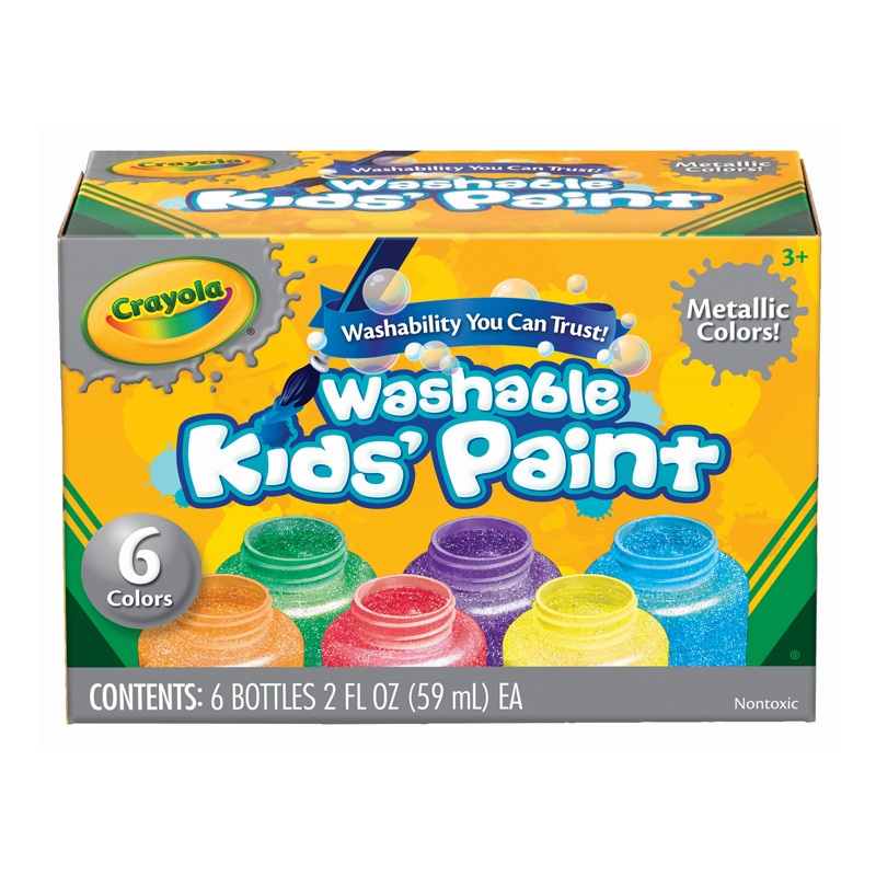 Crayola 6 Washable Metallic Paint