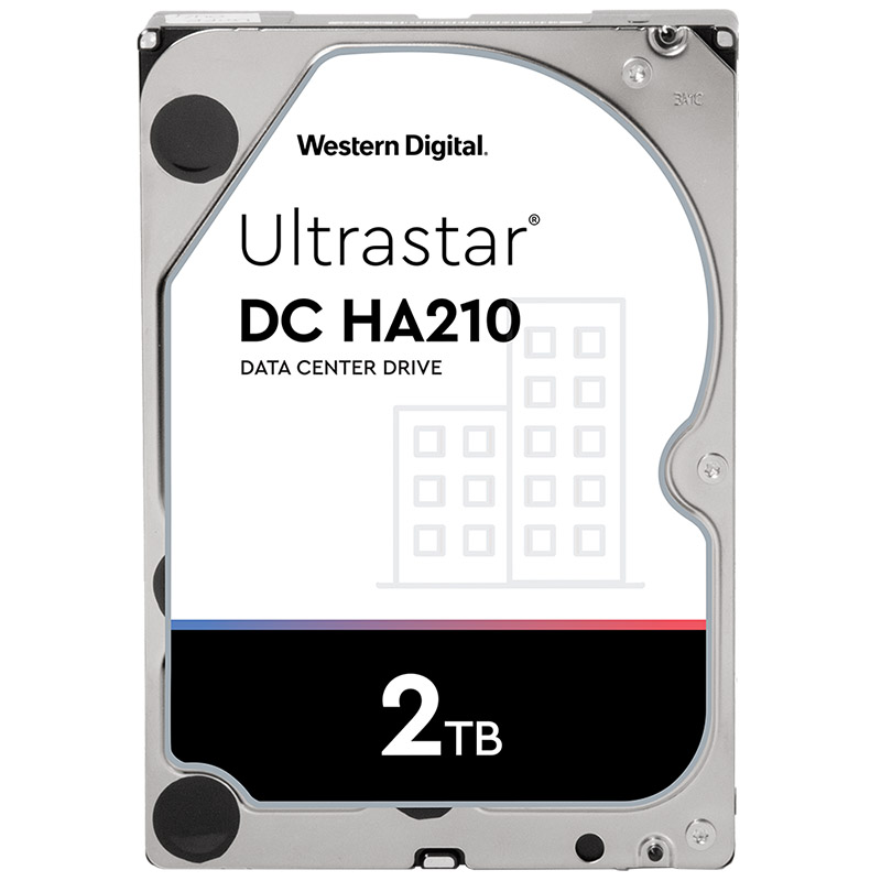 Western Digital 2TB Ultrastar Enterprise DC HA210 7200RPM 3.5in SATA Hard Drive (HUS722T2TALA604)