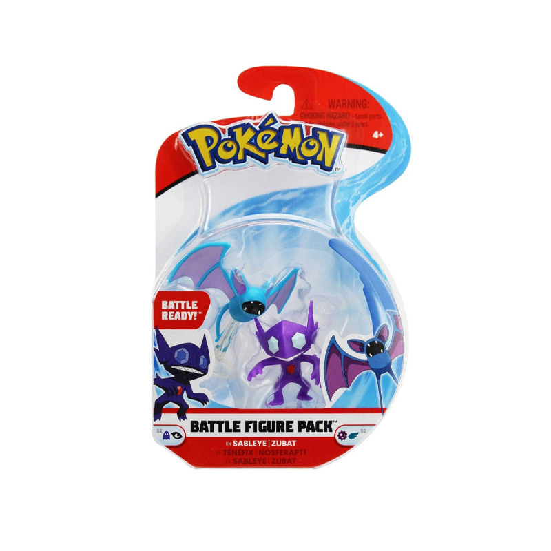 Pokemon Battle Figure Pack 2" & 3" Sableye & Zubat