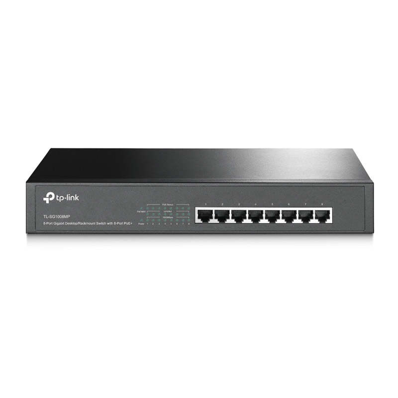 TP-Link 8 Port PoE+ Gigabit Desktop Rackmount Switch (TL-SG1008MP)