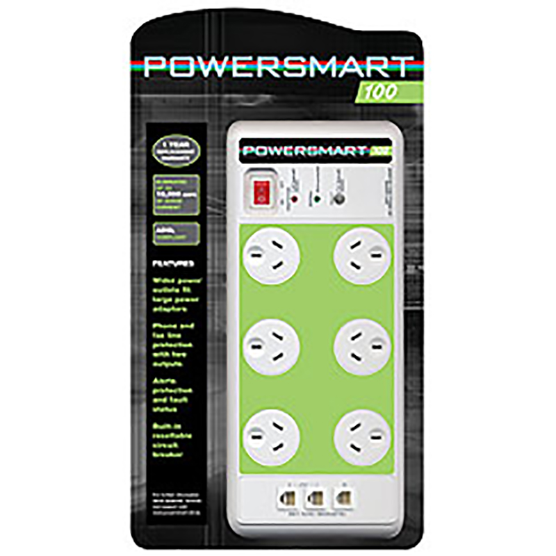 PowerSmart100 6 way Surge+Noise Filt