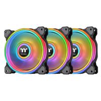 Thermaltake Riing Quad 12 120mm RGB Radiator Fan TT Premium Edition Black - 3 Pack (CL-F088-PL12SW-A)