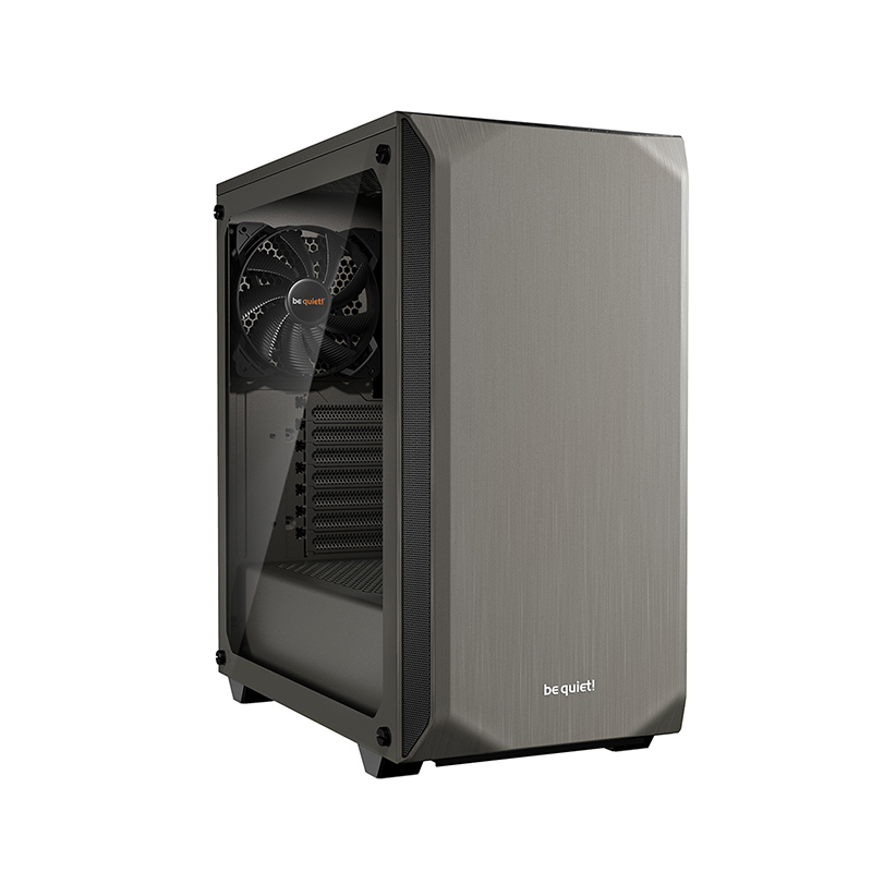 be quiet! Pure Base 500 Tempered Glass ATX Case - Metalic Gray (BGW36)