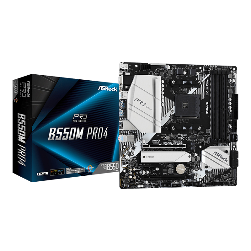 Asrock B550M PRO4 AM4 mATX Motherboard