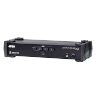 Aten 4 Port USB 3.0 4K HDMI KVMP Switch with Audio Mixer (CS1824-AT-U)