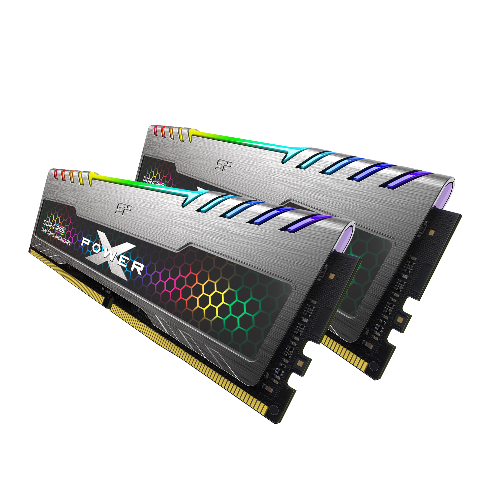 Silicon Power 16GB (2x8GB) SP016GXLZU360BDB 3600MHz Turbine Gaming Desktop Memory RGB DDR4 RAM