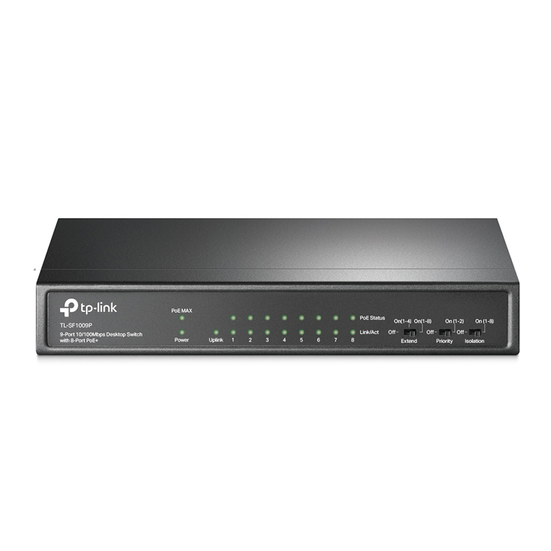 TP-Link 9 Port Desktop Switch with PoE (TL-SF1009P)