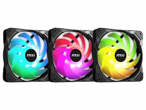 MSI MAG MAX F12A 120mm ARGB Fan - 3 Pack (F12A-3)