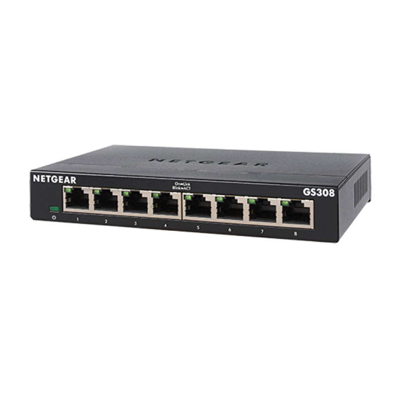 Netgear 8 Port SOHO Gigabit Unmanaged Switch (GS308-300AUS)