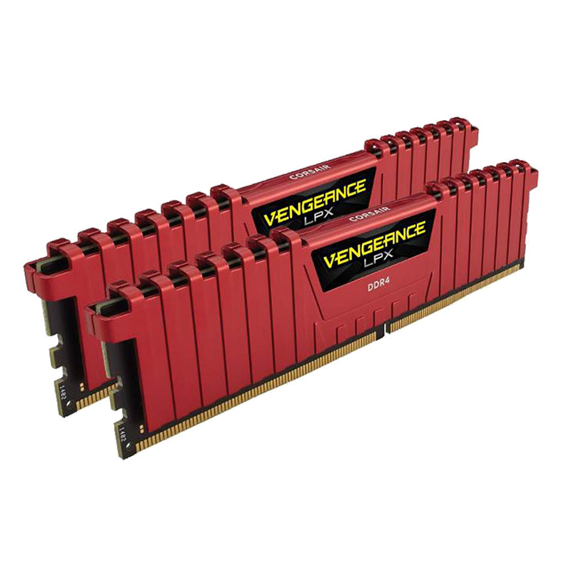 Corsair 32GB (2x16GB) CMK32GX4M2A2666C16R DDR4 2666MHz Vengeance LPX DIMM Red