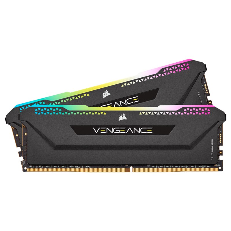 Corsair Vengeance RGB Pro SL 32GB (2x16GB) 3600MHz DDR4 RAM (CMH32GX4M2D3600C18)