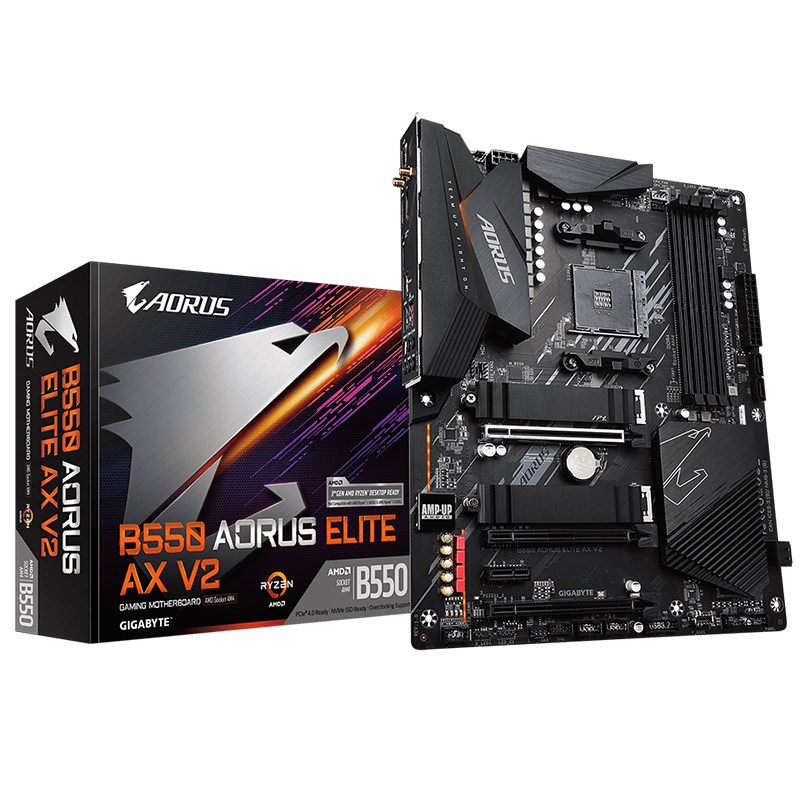 Gigabyte B550 Aorus Elite AX V2 AM4 ATX Motherboard (B550 AORUS ELITE AX V2)