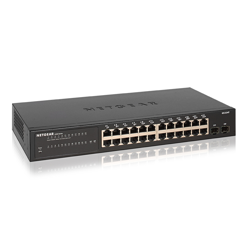 Netgear S350 Series 24-port Gigabit Smart Managed Pro Switch (GS324T-100AJS)