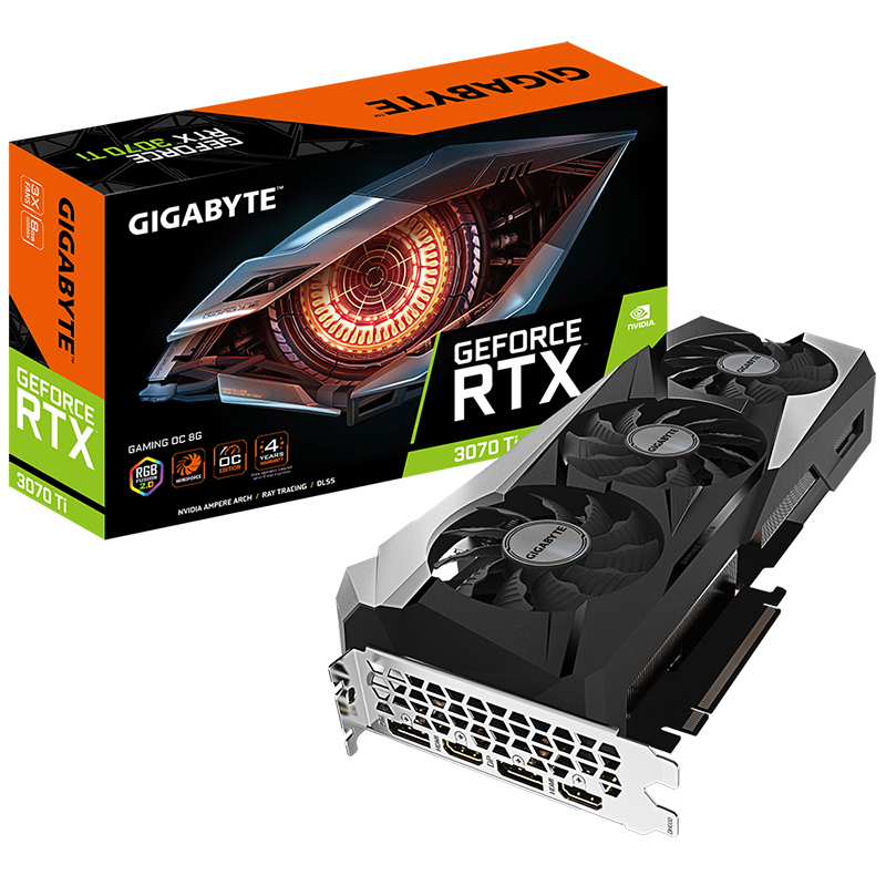 Gigabyte GeForce RTX 3070 Ti Gaming OC 8G Graphics Card - OPENED BOX 74020 (GV-N307TGAMING OC-8GD-74020)