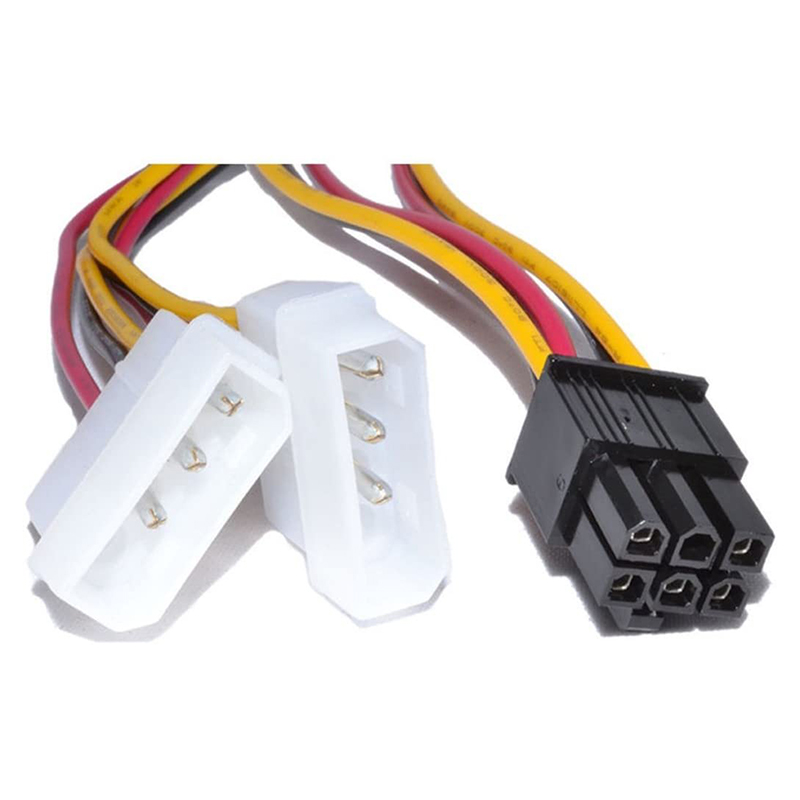 Generic 2x Molex to 6Pin PCIe Power Cable