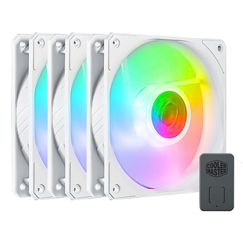 Cooler Master 120mm SickleFlow ARGB 3 Pack White (MFX-B2DW-183PA-R1)