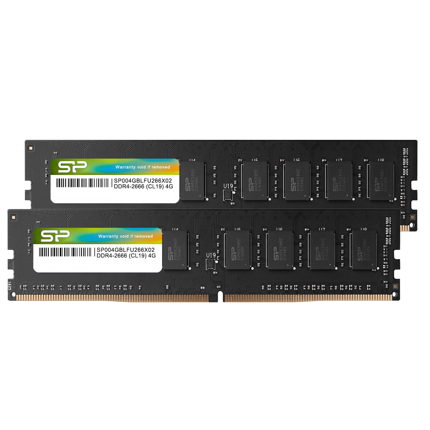 Silicon Power 8GB (2*4GB) SP008GBLFU266X22 CL19 UDIMM 2666MHz DDR4 RAM Dual Desktop Memory